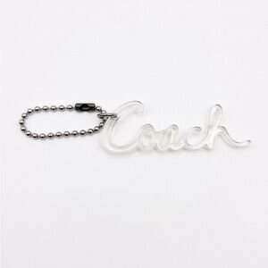 Coach Vintage Acrylic Clear Keychain / Bag Charm